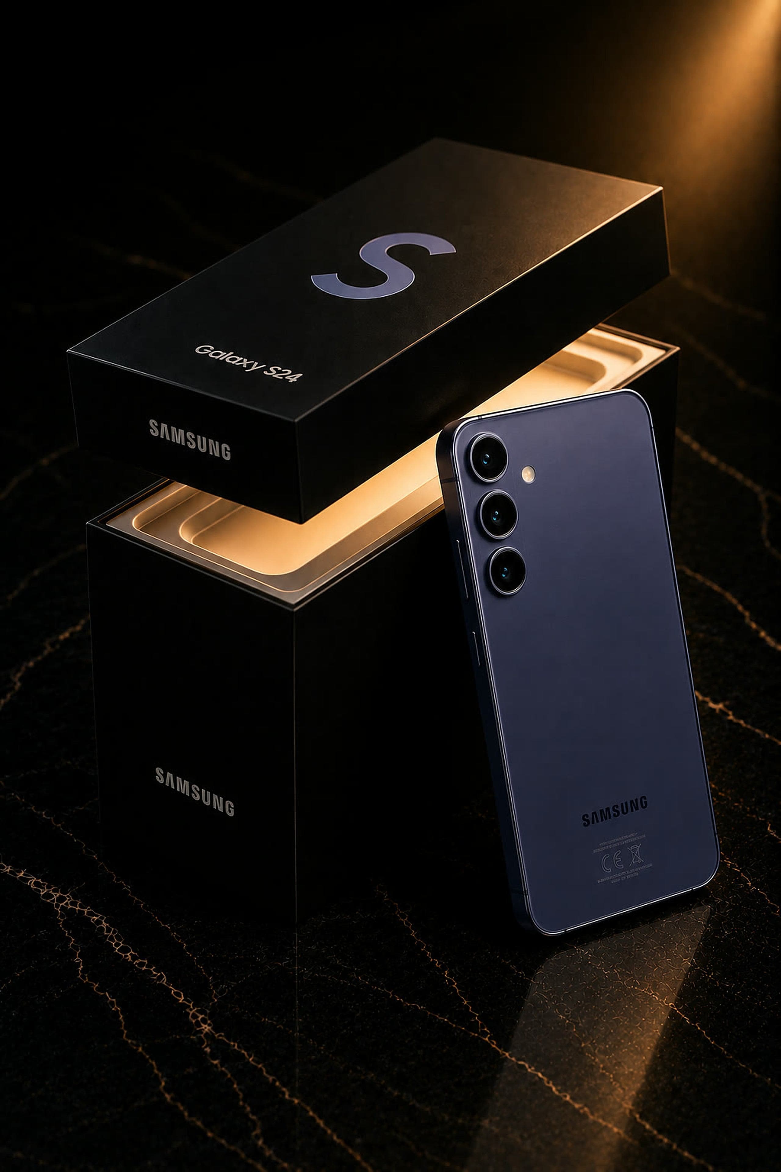 Samsung Galaxy handset, navy finish